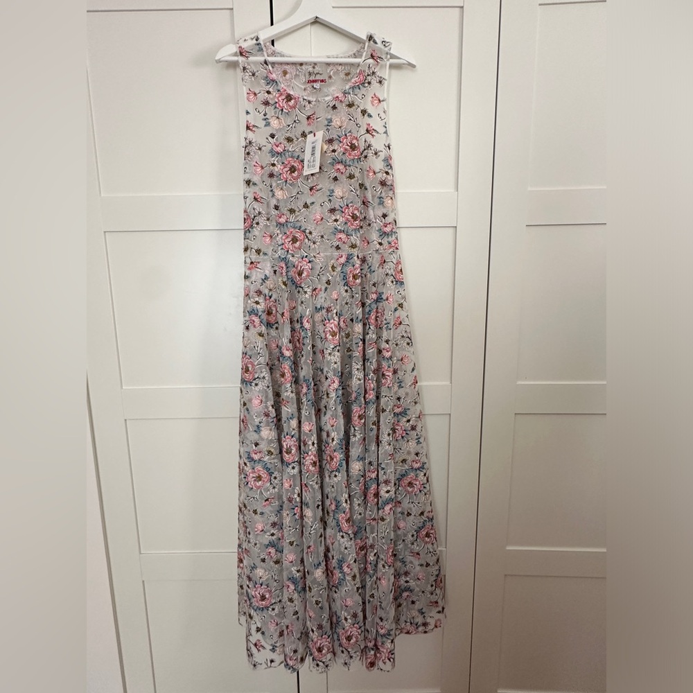 Johnny Was - Karina Floral Mesh Dress - M